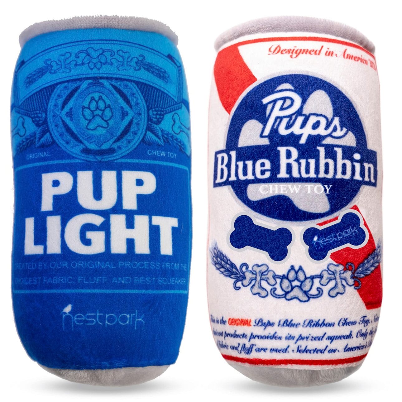 Nestpark Pup Light and Pups Blue Rubbin Funny Dog Toys