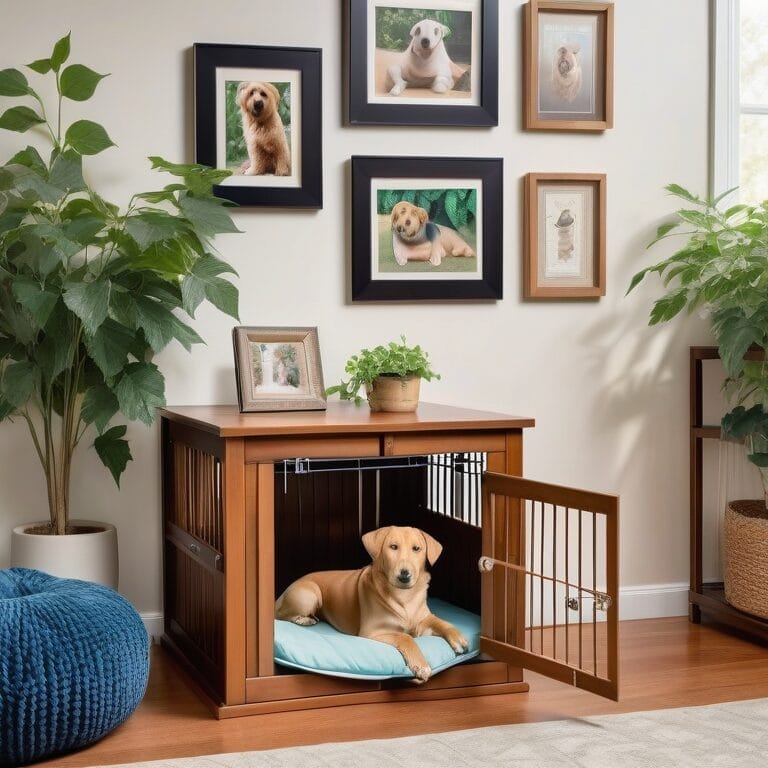 Easy DIY Dog Crate Decor Ideas