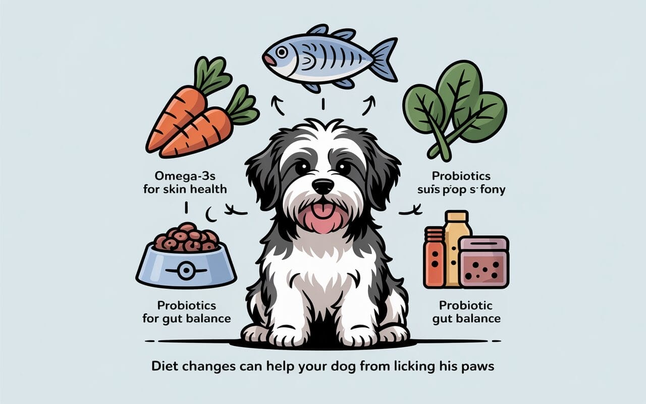 Diet Changes That Can Help Stop Your Dog from Licking His Paws